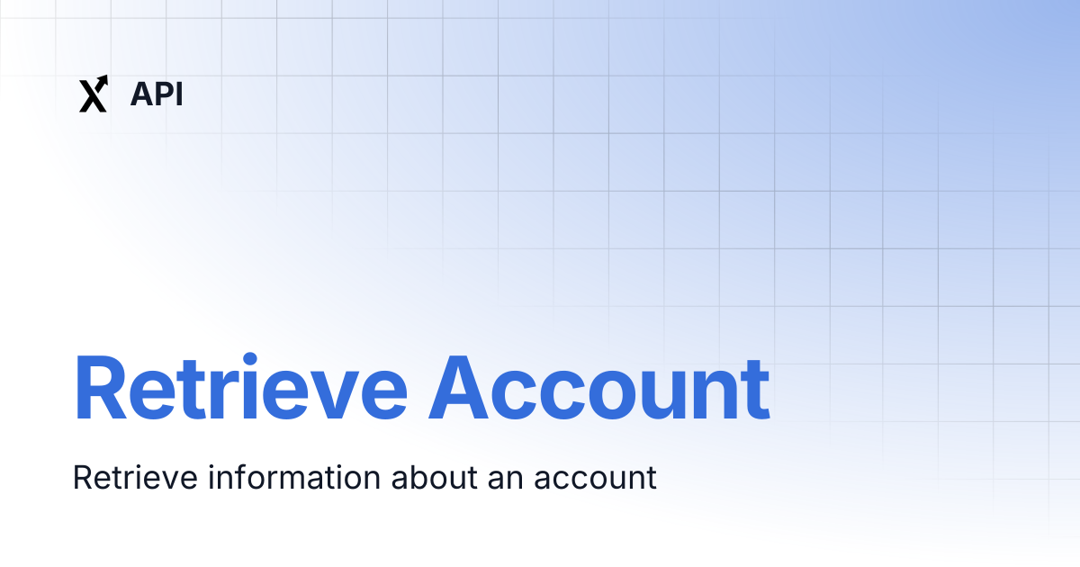 Retrieve Account | API